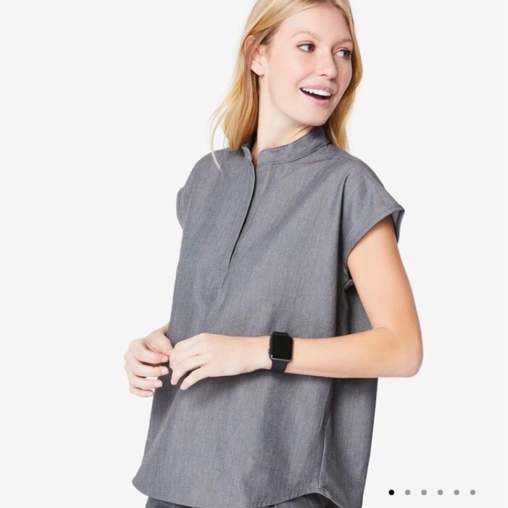 Figs Gray Women's Top